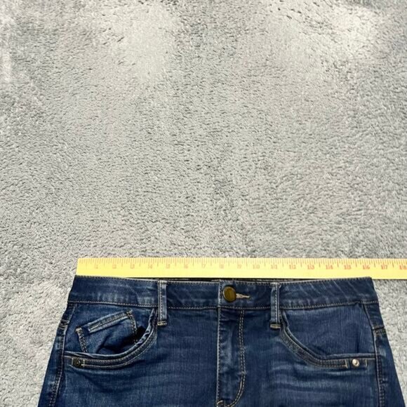 Democracy Jeans Womens 10 (32x26) Mid Rise Cropped Straight Blue - Picture 11 of 11